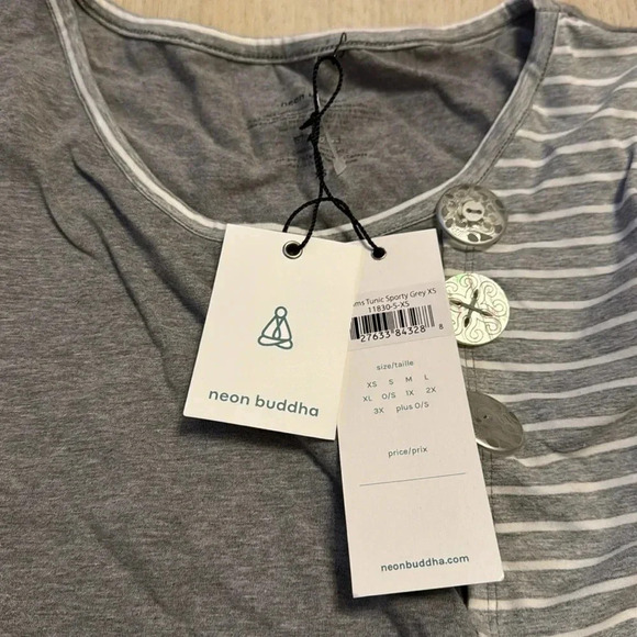 NWT Dreams Tunic (Sporty Grey) - Neon Buddha size XS - Picture 4 of 4